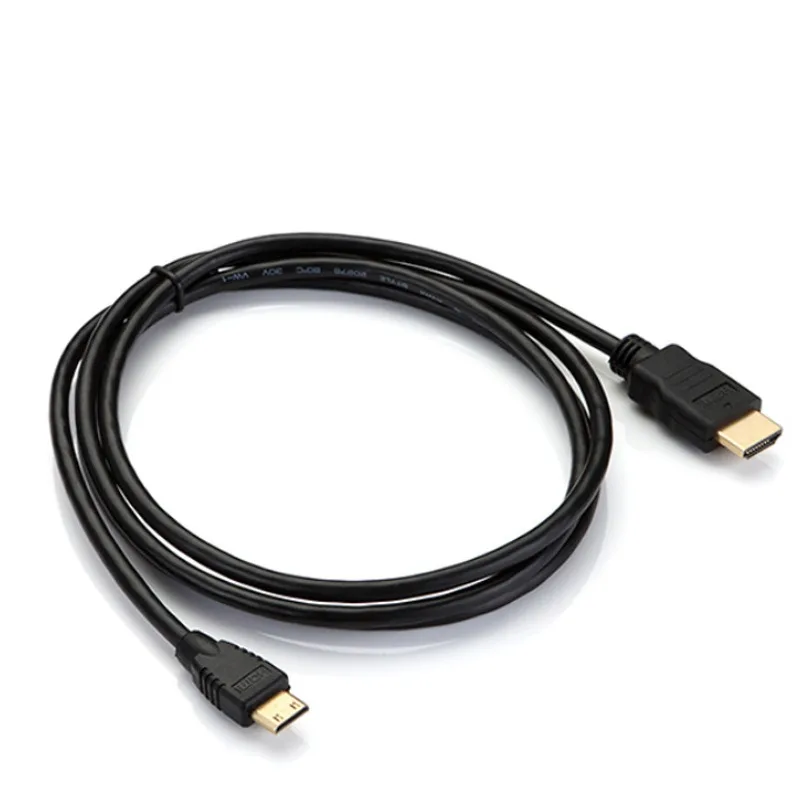 

Мини-кабель HDMI-HDMI, высокоскоростное видеоподключение 4K HD для цифровых камер, видеокамер, синхронизация данных, прочный
