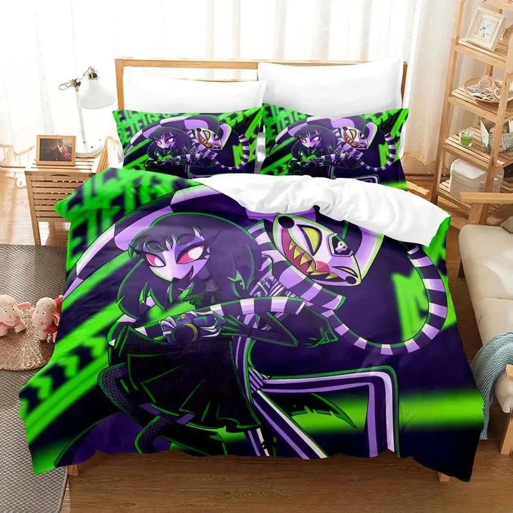 Home Living Luxury Gaming Loona boss Bedding Set Cartoon Anime three-piece set Adult Kid Bedroom Duvet cover Sets 3D Print Anime