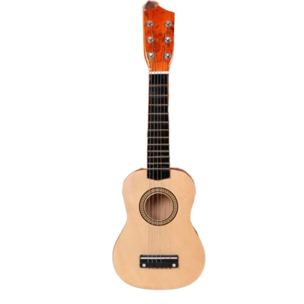 

Solid Wood Children's Guitar Adjustable String Knob Classical Children's Instrument Toy Multi-color 21 Inch