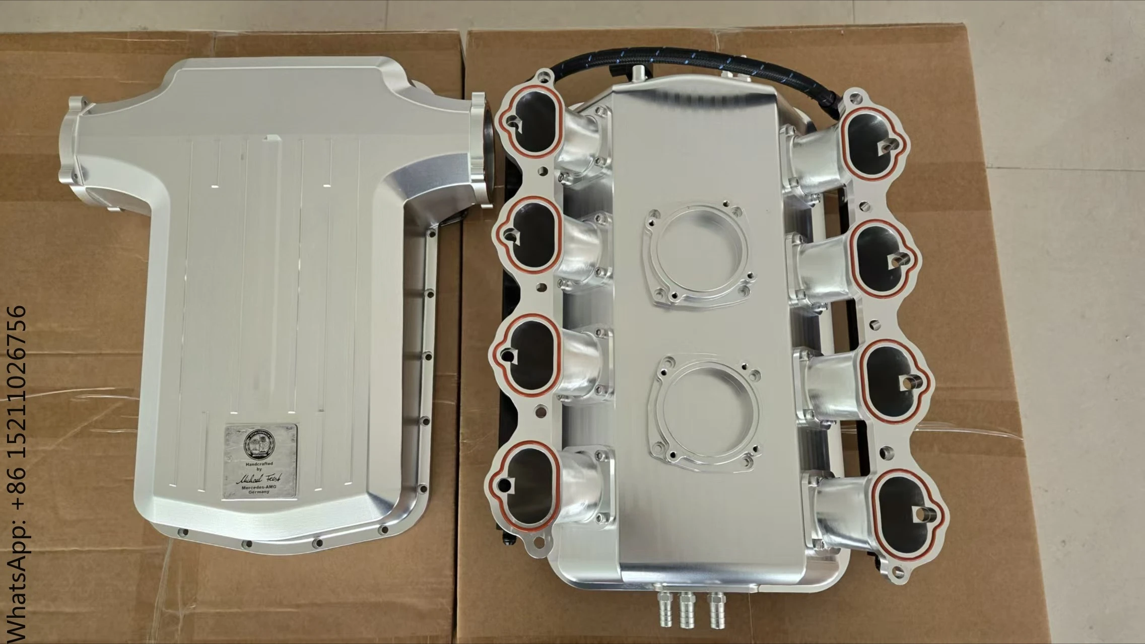 For New CNC Aluminum Intake Manifold M156 Engine AMG WITHOUT Come with The Throttle Body