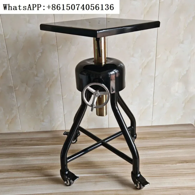 Ceramic lifting sculpture turntable movable hand cranked art academy lifting sculpture turntable pan tilt manual turntable