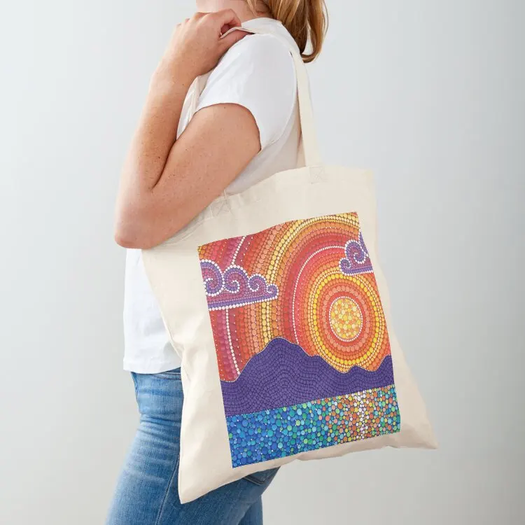 

Sunset Divine Tote Bag Portable shopping bag Women's shopper bag for beach Women bags