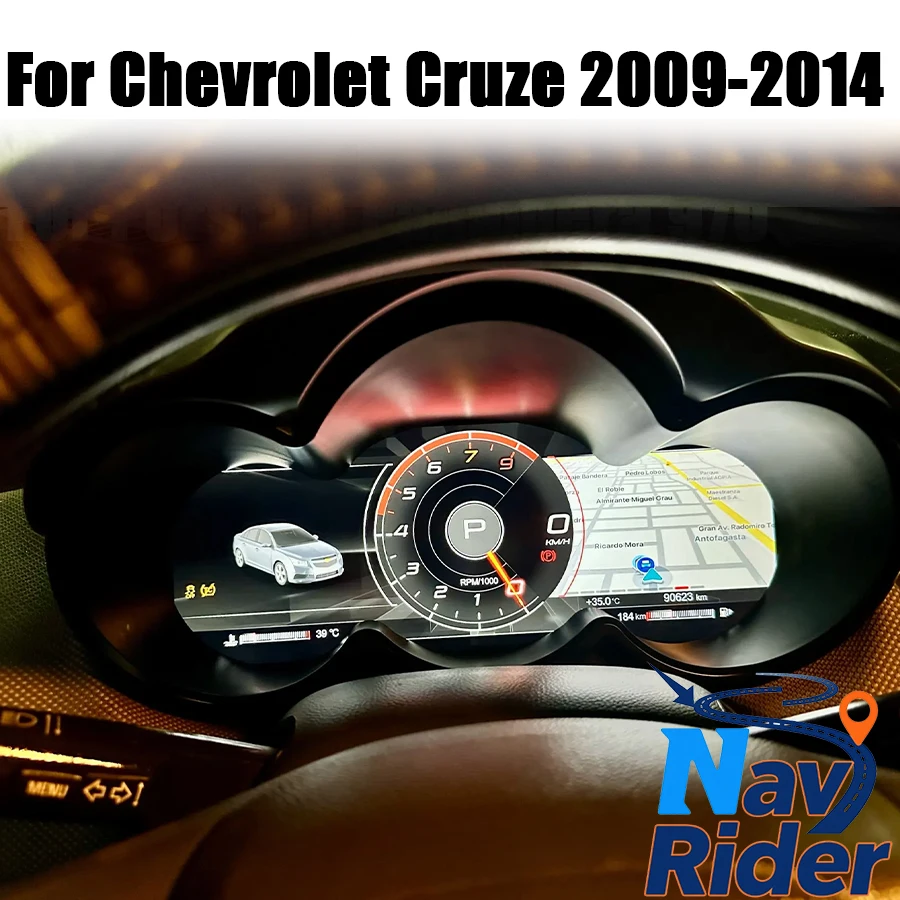 For Chevrolet Cruze Lacetti Classic Lacett 2009-2014 Digital LCD Instrument Panel Dashboard Cluster Cockpit Speedometer Carplay