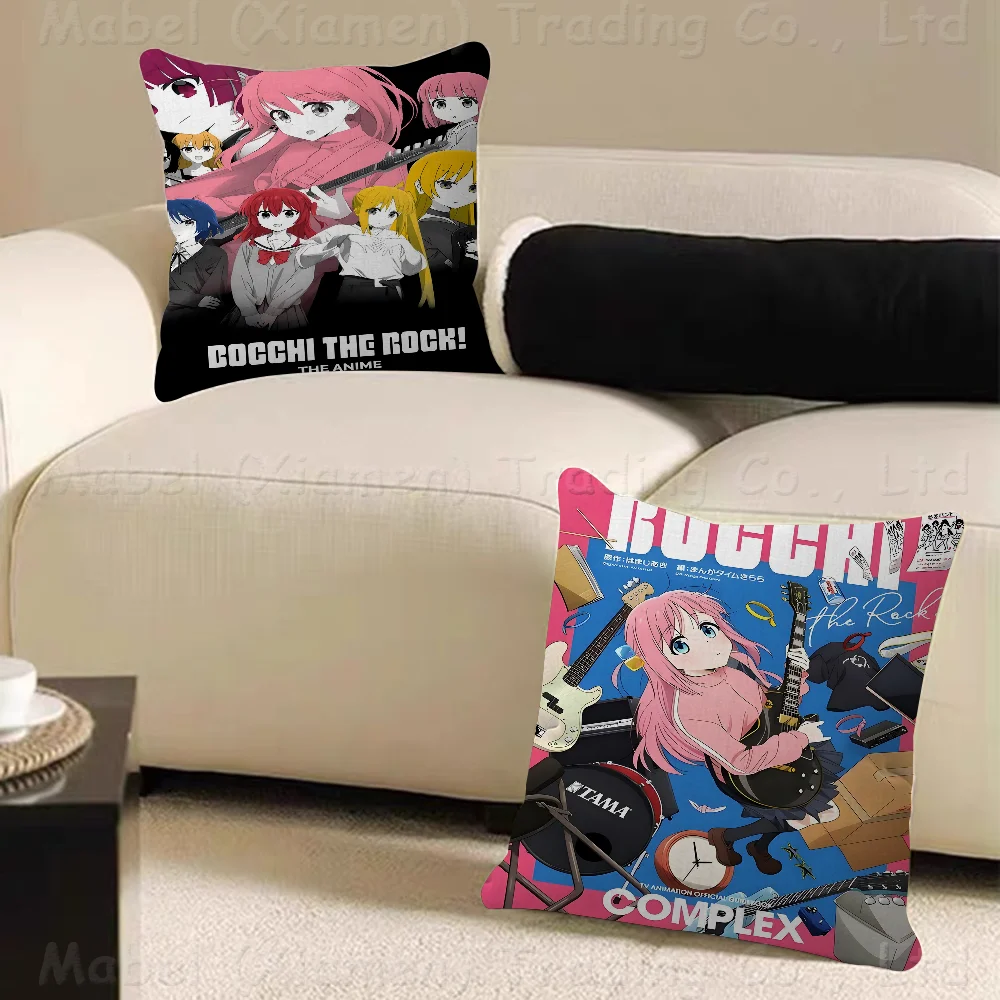 Anime Bocchi The Rock Pillow Gift Home Office Decoration Pillow Bedroom Sofa Car Cushion CoverPillow Case