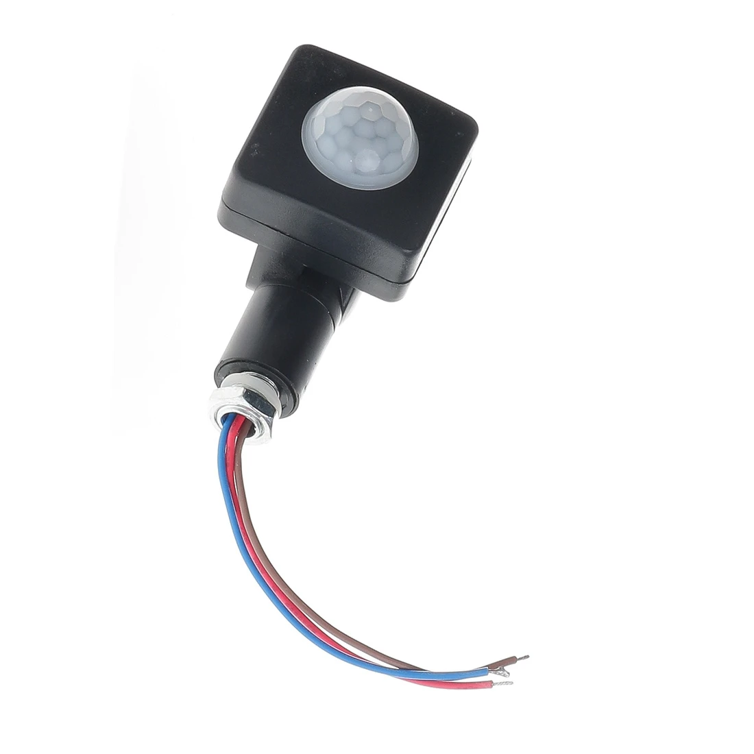 M18K-AC85-265V Sensore di movimento IP65 Interruttore PIR regolabile Rilevatore di sensore di movimento esterno PIR a luce LED ultrasottile, 10 mm Nero