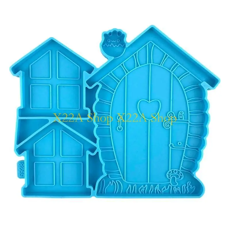 

Unique Fairy Door Silicone Mold Gnome Home DIY Epoxy Resin Mould Patio Lawn Decors