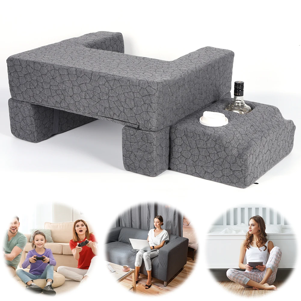 

Extra Large Reading & Gaming Pillow Adjustable Arm Rest Pillow for Reading Gaming Working and More for Sitting in Bed Floor Sofa
