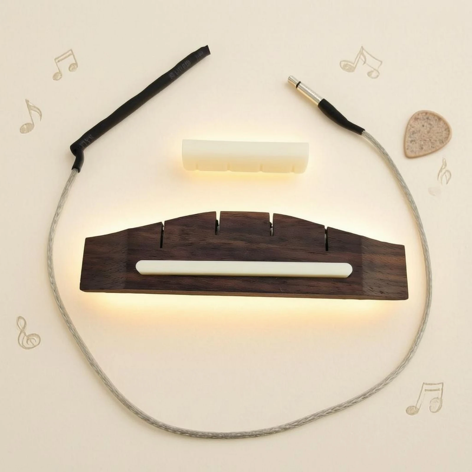 Ukulele Bridge Set ABS Ukulele - Ukulele Beginner Kit 评论和价格