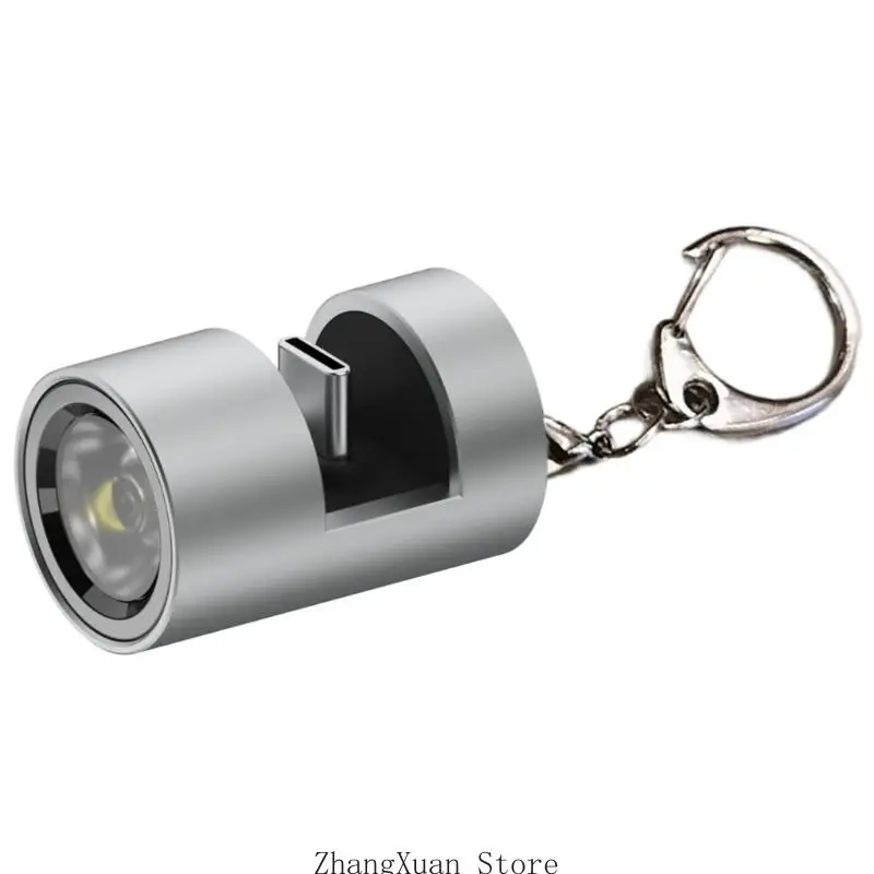 

Type C Phone Attached Flashlight 280LM High Lumensly Outdoor Torch Pocket Flashlight Keychain Fishing Camping Tool