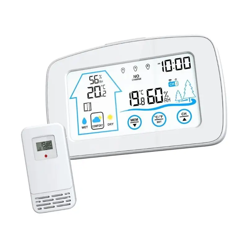 652F 디지털 온도 습도 모니터 실내 실외 컬러 디스플레이 추세 분석