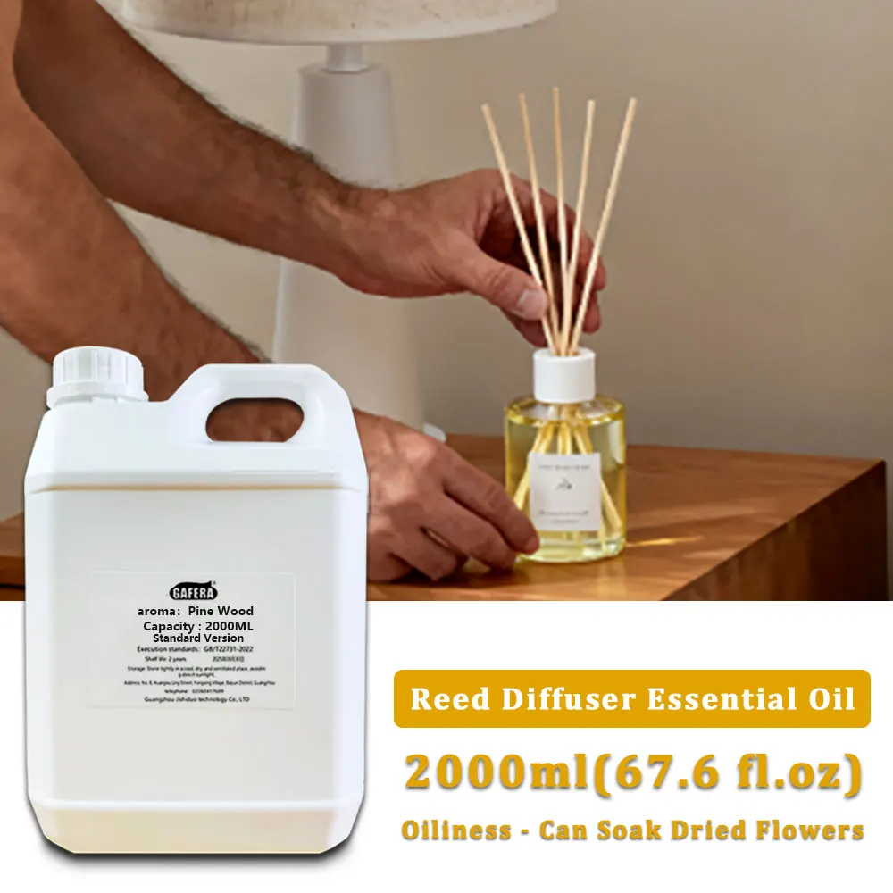 GAFERA 2000ml (67.6 fl.oz) Pine Wood/Marriott Hotel Essential Oils - For Reed Diffuser & Fireless Aroma Diffuser & Vine Diffuser