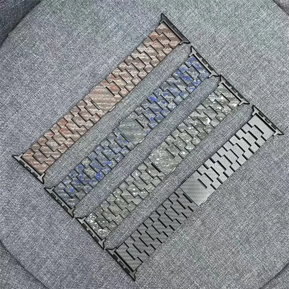 

Premium Genuine Real Carbon Fiber Strap for Apple Watch Ultra 2 9 8 7 6 5 4 SE Buckle Band 40mm 44mm 45mm 49mm