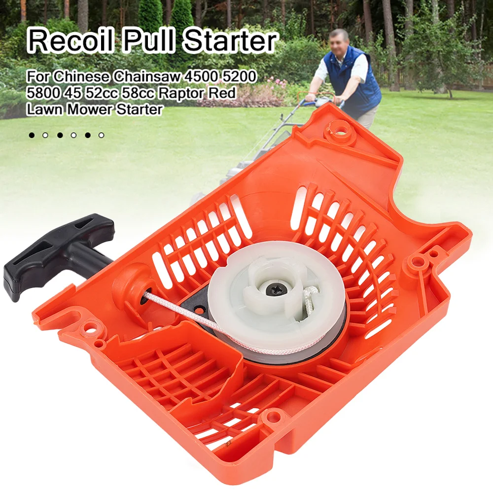 Recoil Pull Starter for 4500 5200 5800 Chinese Chainsaw 45cc 52cc 58cc Petrol Chainsaw Engine Spare Parts