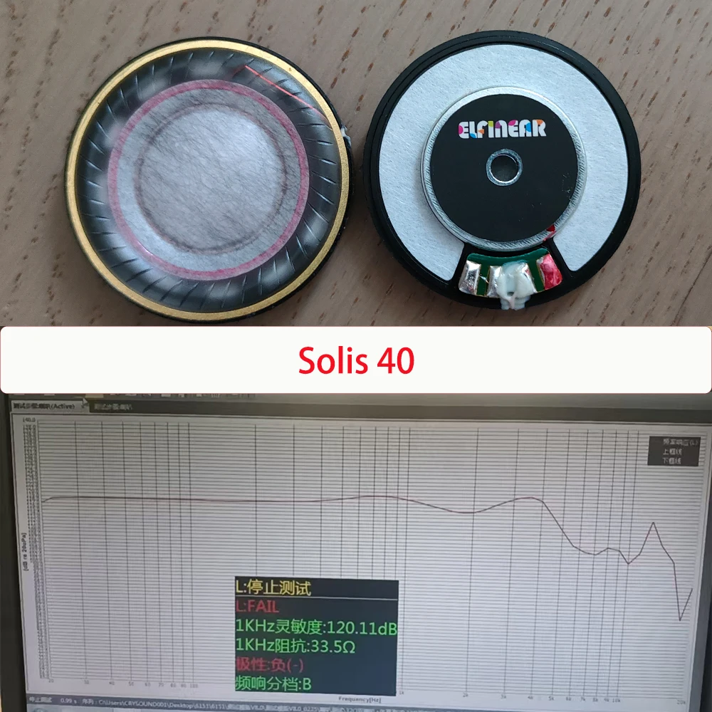 ELFINEAR Solis 40 | 1 Paar 40-mm-Bio-Membran-Treiber | N52 Magnet + 20,4 mm CCA-Schwingspule | Warmer Klang, breite Klangbühne – Detail 3