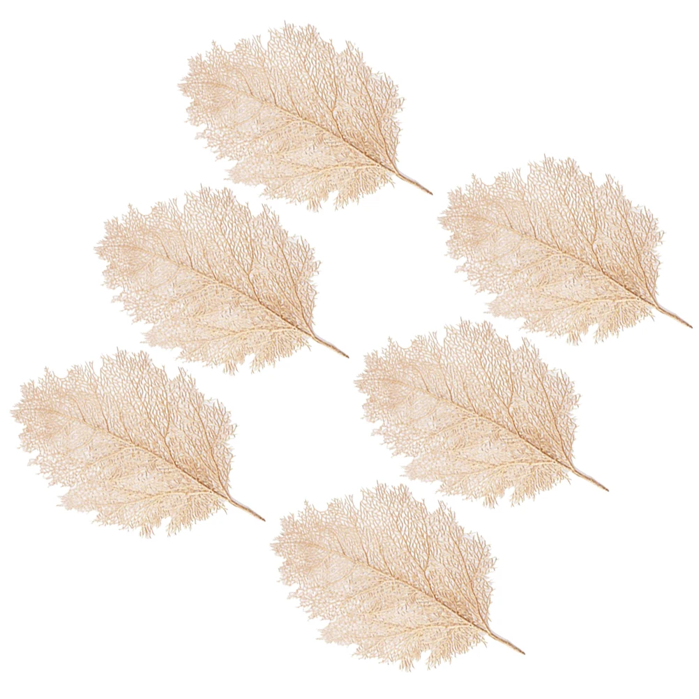 

6pcs Artificial Coral Twig Placemat Heat Insulated Table Pad Non Slip Golden Gilded Decorative Desktop Home Cafe