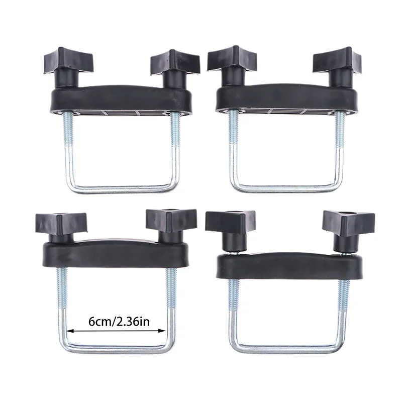 4pcs Car Roof Rack Basket U-Bolt Clamps Mounting Fitting Kit 6/8cm Universal Bracket Luggage Rack Clip Luggage Rack Accessories view 5