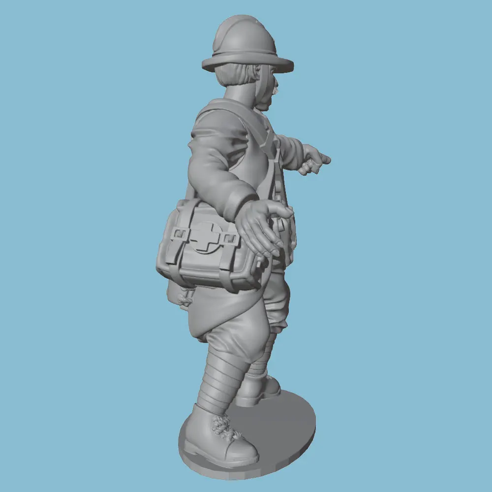 Miniatura de resina 75mm – Instructor militar para coleccionismo - imagen 3