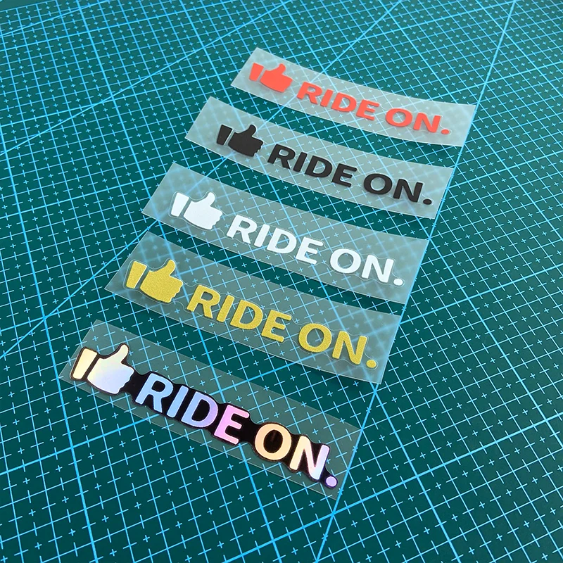 Bike Motivation Quote Sticker Ride On Cycling Vinyl Decal Waterproof MTB Frame Handlebar Motorcycle DIY Decoration