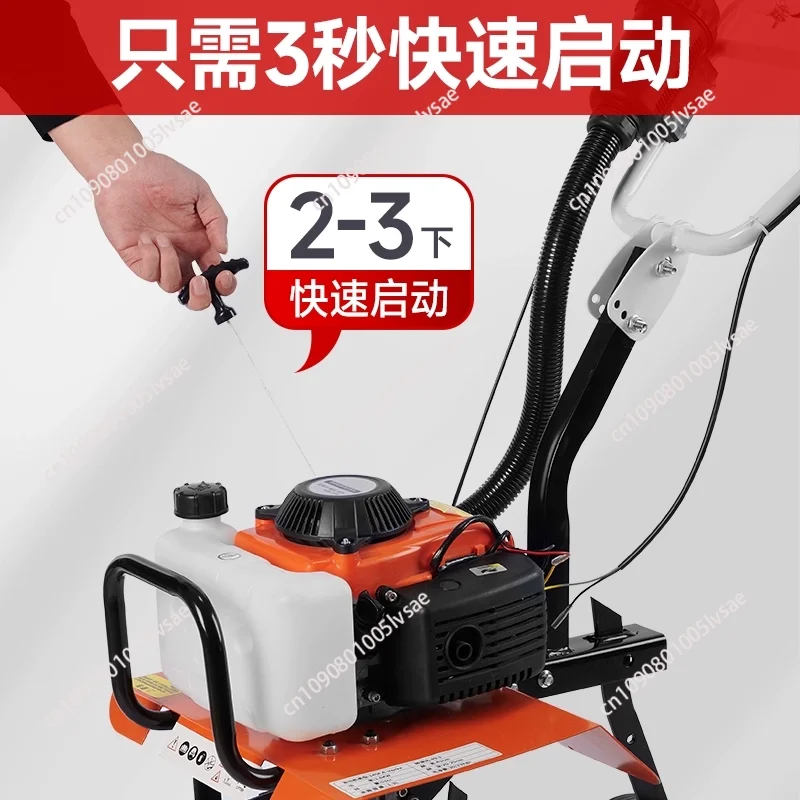 Micro Cultivator Agricultural Garden Tools Soil Loosening Machine Multi-function Minitype Rotary Tiller Machinery