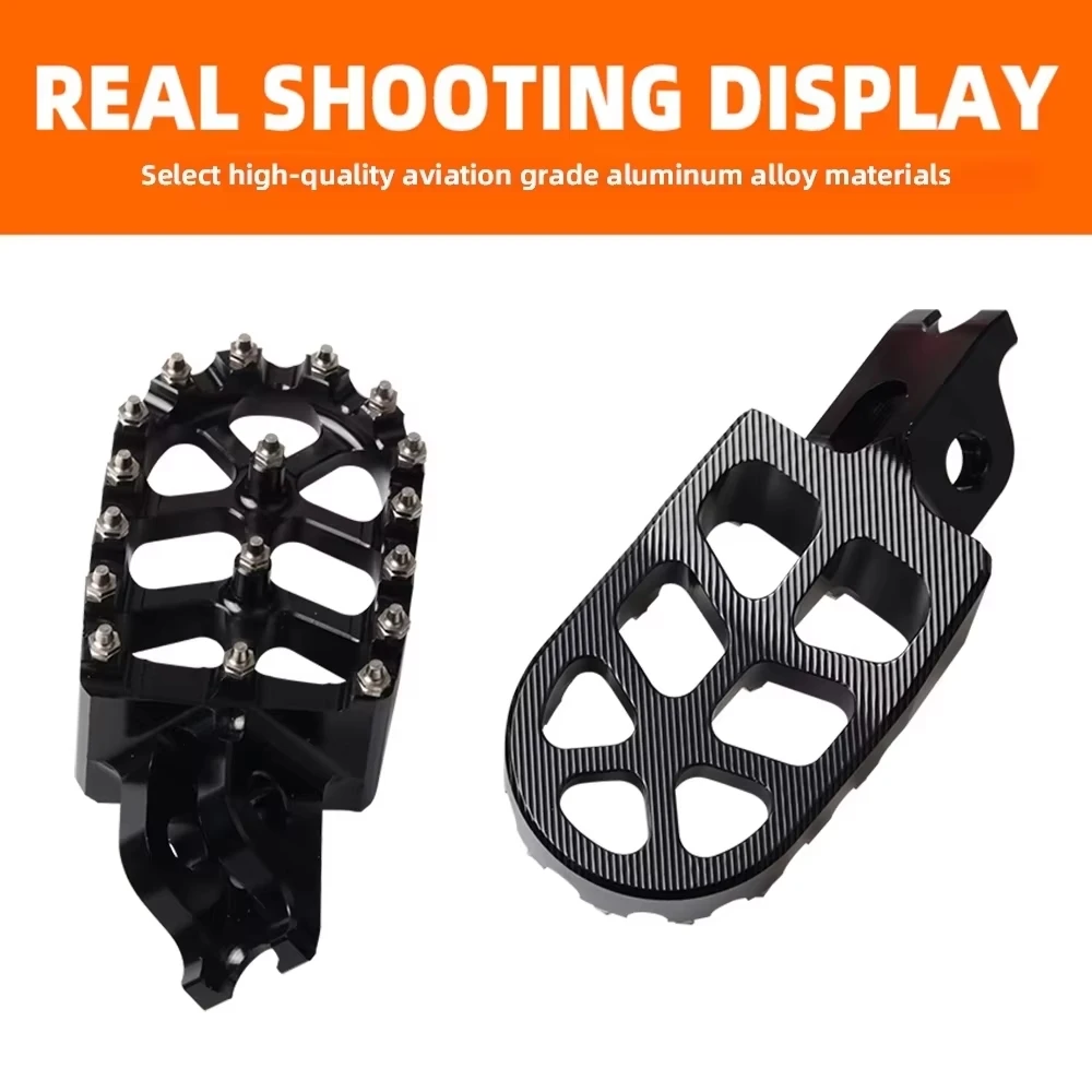 For HONDA CR125 CR250 CRF 250 X 300 L 450 150 R CRF250L CRF300L CRF1000L CRF1100L Dirt Bike Motorcycle CNC Foot Pegs Rests Pedal