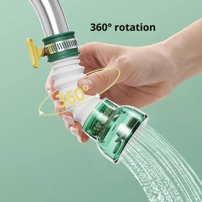 Faucet Water Filter 360° Rotation Anti Splash Efficient Water Purifier for Bathroom Kitchen Home Daily Use