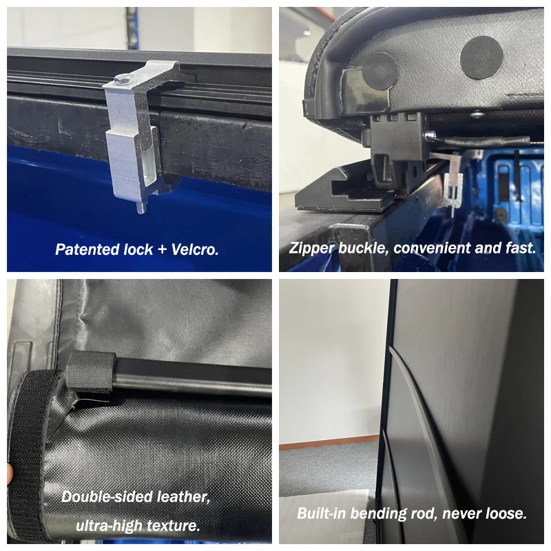غطاء تونيو ناعم من الفينيل لملحقات الشاحنة 2016-2023 تاكوما 5 بوصة Bed60 بوصة