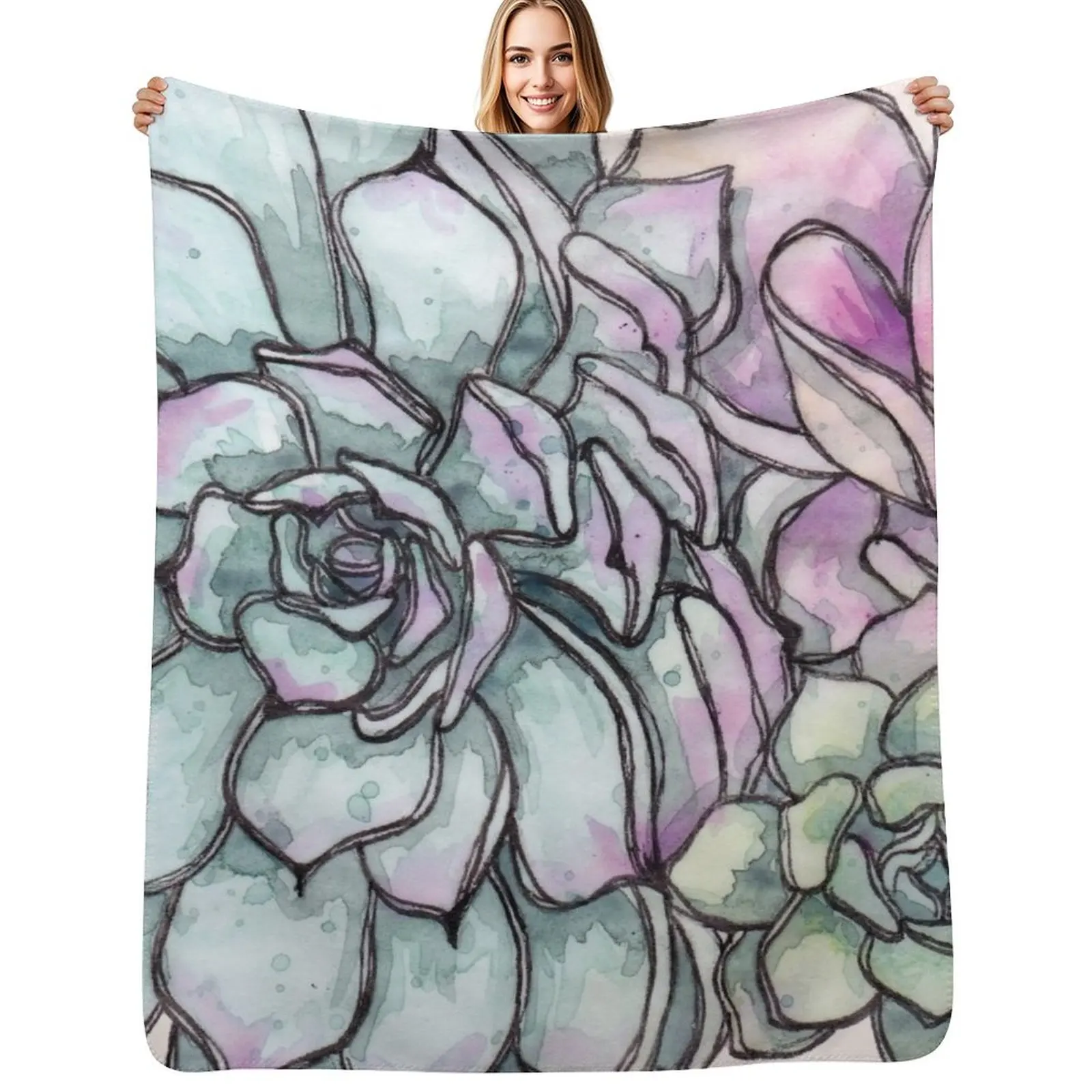 

Succulove Throw Blanket Cozy Throw Blanket Birthday Gift for Him Her