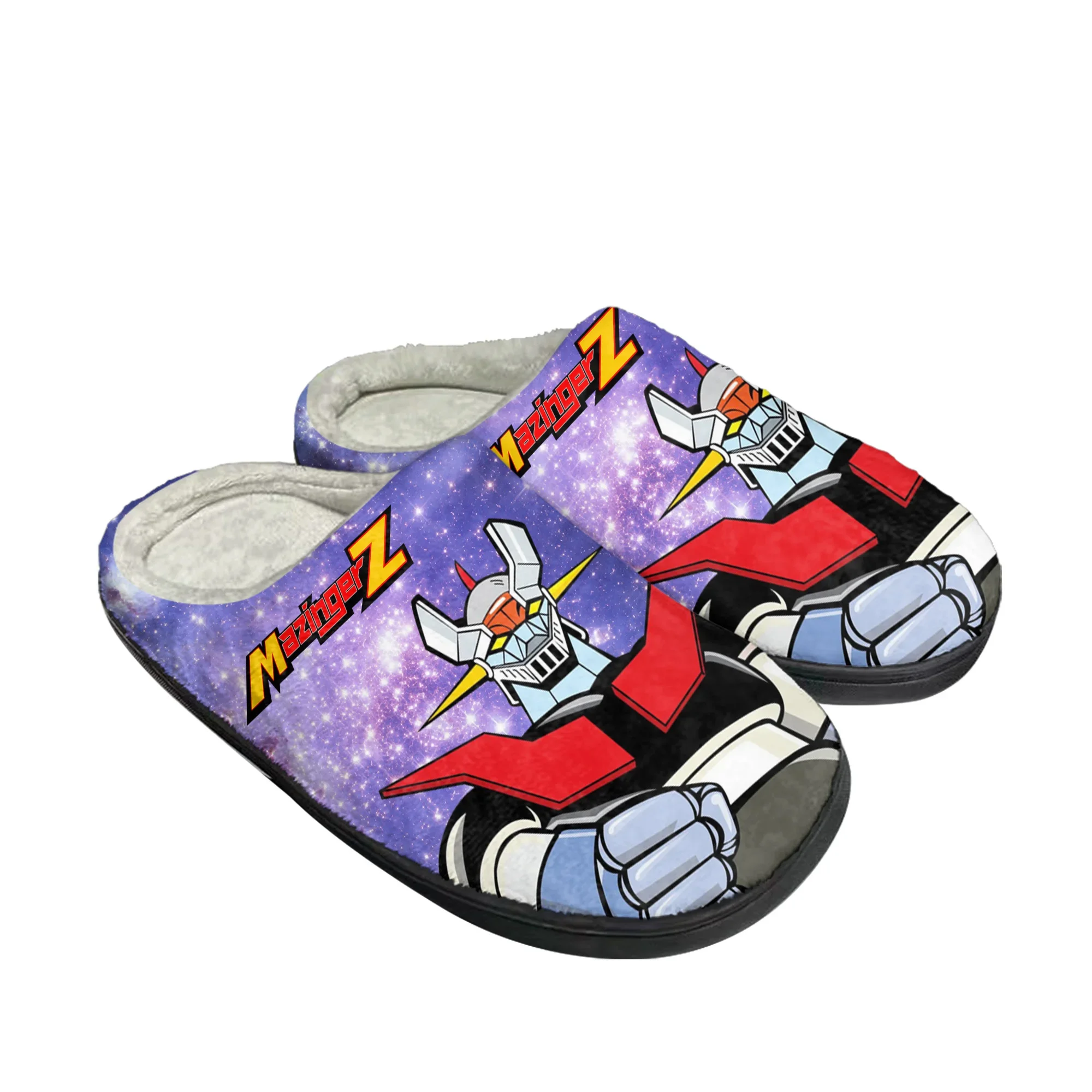 

Mazinger Z манга аниме комиксы домашние хлопковые тапочки на заказ мужские и женские сандалии плюшевая повседневная теплая обувь термотапочки