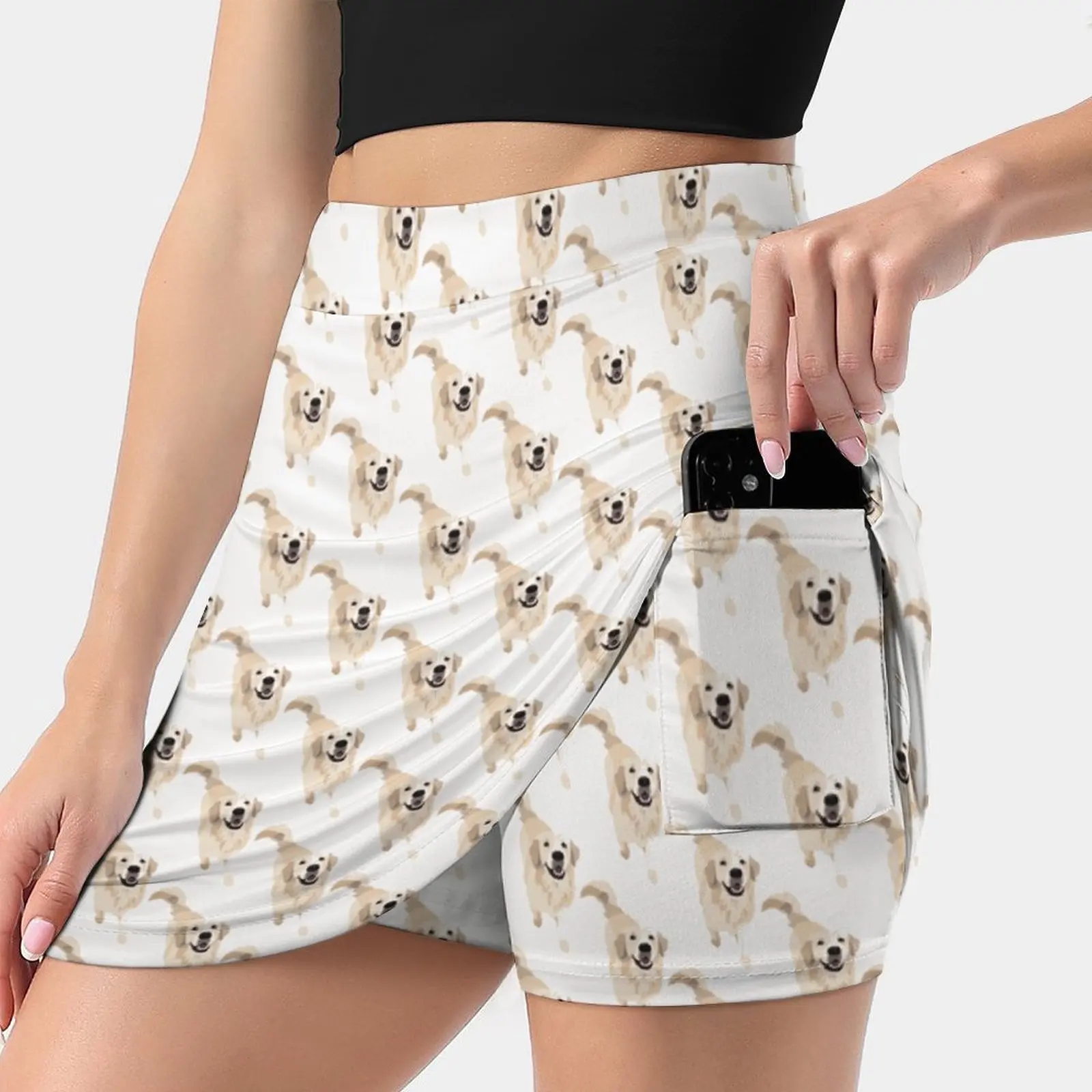 Golden Retriever Doggo Korean Fashion Skirt Summer Skirts For Women Light Proof Trouser Skirt Golden Retriever Doggo Dog Puppy