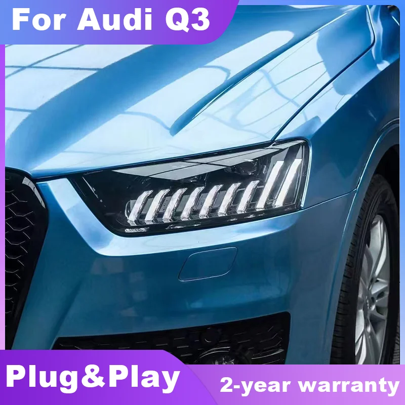 

Car Styling for 2013-2018 Audi Q3 LED Headlight DRL Turn Signal Animation Turning Signal Front Lamp