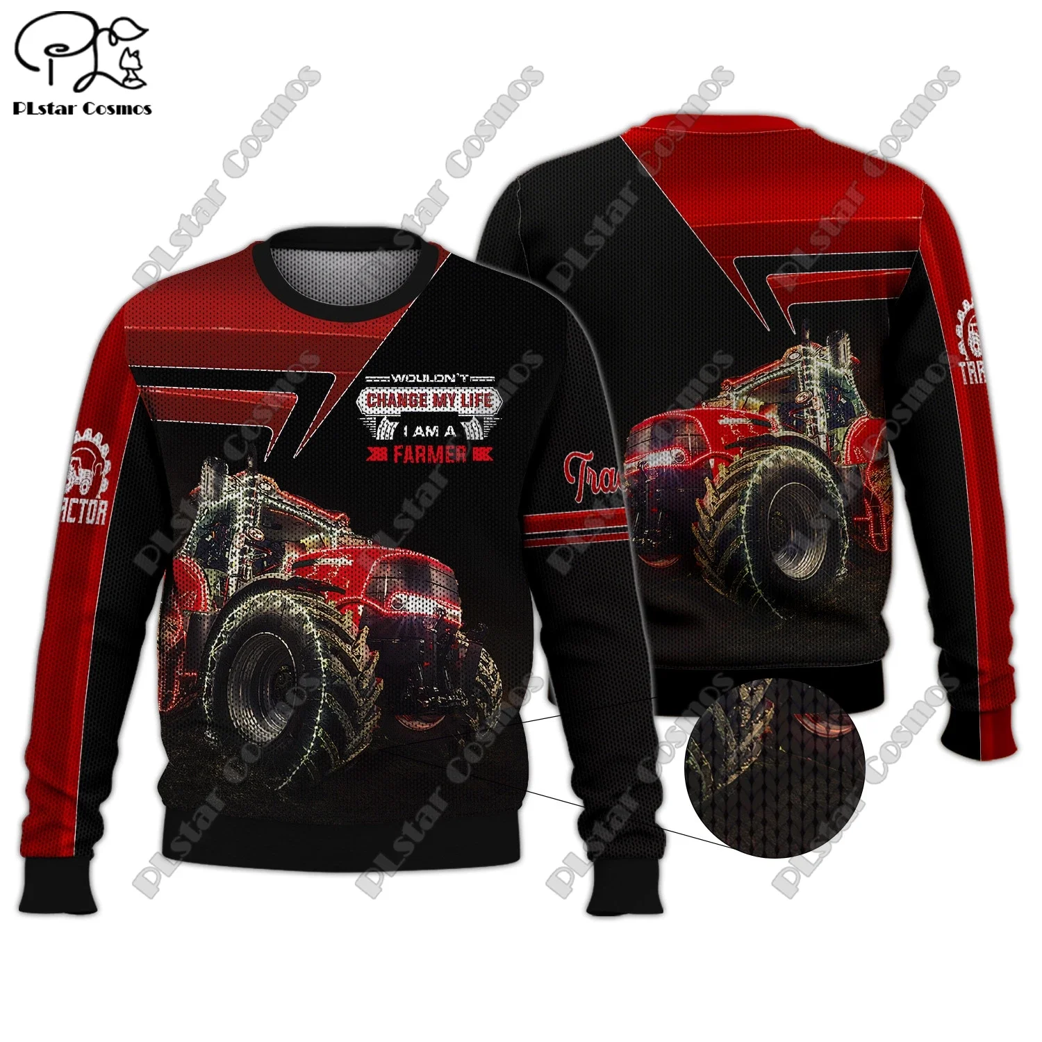 Suéter Unisex informal con estampado 3D de nombre personalizado, patrón de Tractor, camión, autobús escolar, serie de coches, auténtico, feo, invierno, nuevo