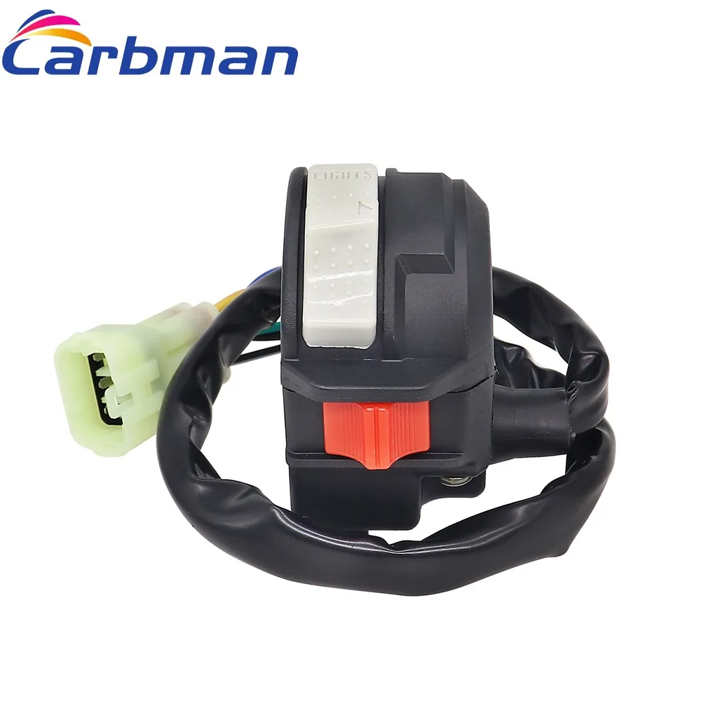 Ajuste para Yamaha Banshee YFZ350 YFZ 350 luz Hi Low Run Stop manillar interruptor 02-06