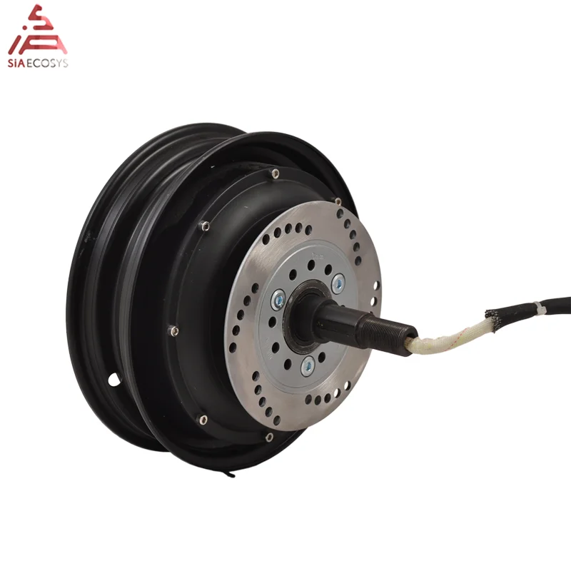 QSMOTOR 10inch 205 4000W V3 72V Fast Speed Single Shaft Bldc Electric Hub Motor For Light Tricycle From SIAECOSYS