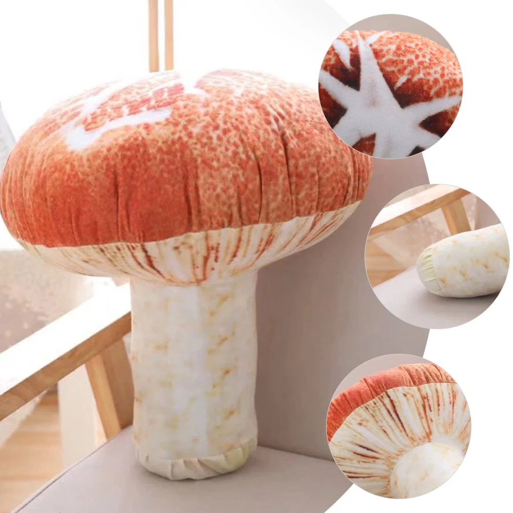 

Mushroom Pillow Kids Decoration Throw Funny Pillows Plush Toy Nursery Stuffed for Girls Pp Cotton