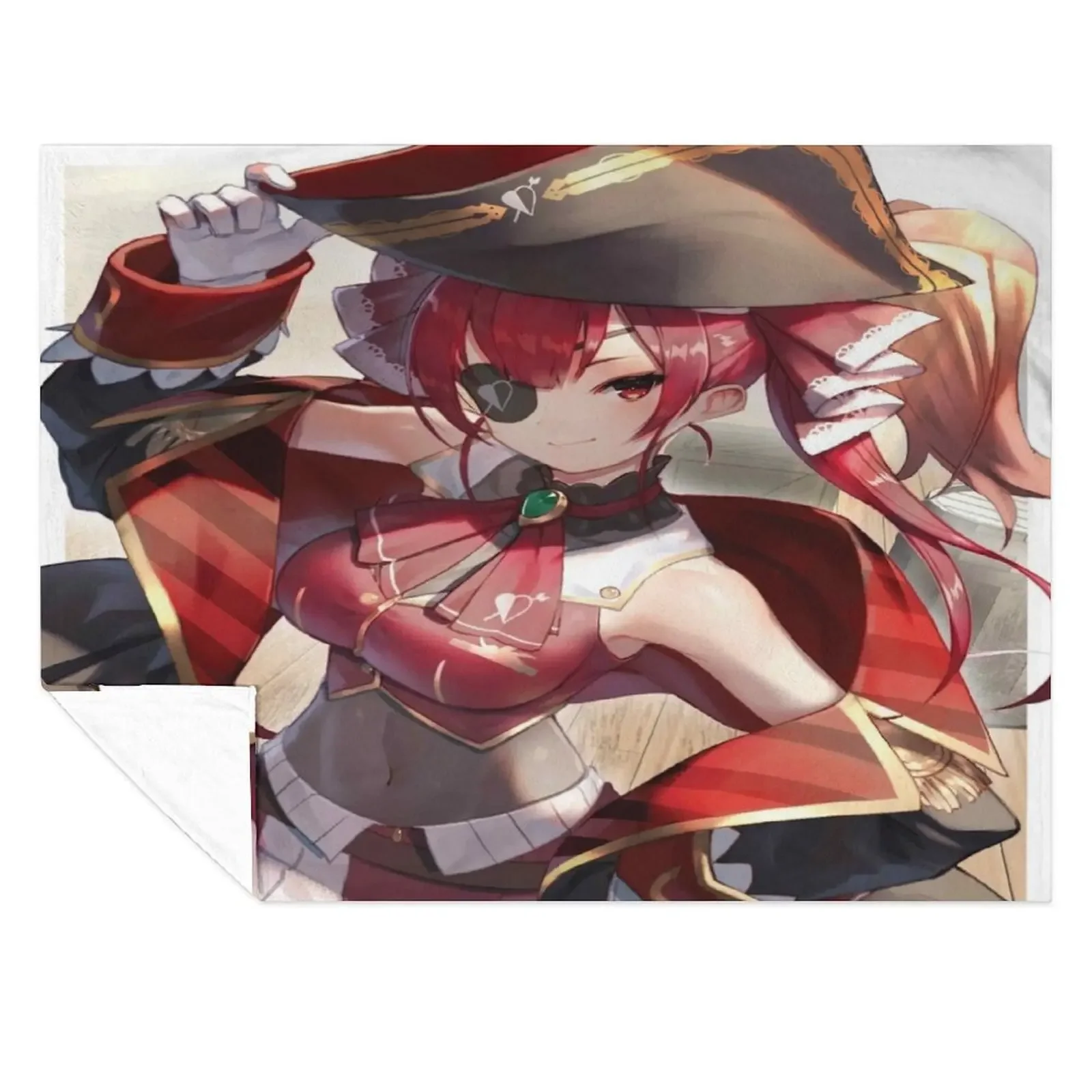 

Houshou marine Throw Blanket anime christmas decoration Shaggy Furrys Blankets