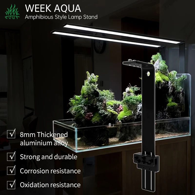 WEEKAQUA Aquarium Accessories DJ-SL-Pro Amphibious Style Lamp Stand M Series V Series Aquarium Light Aluminium Alloy Stand