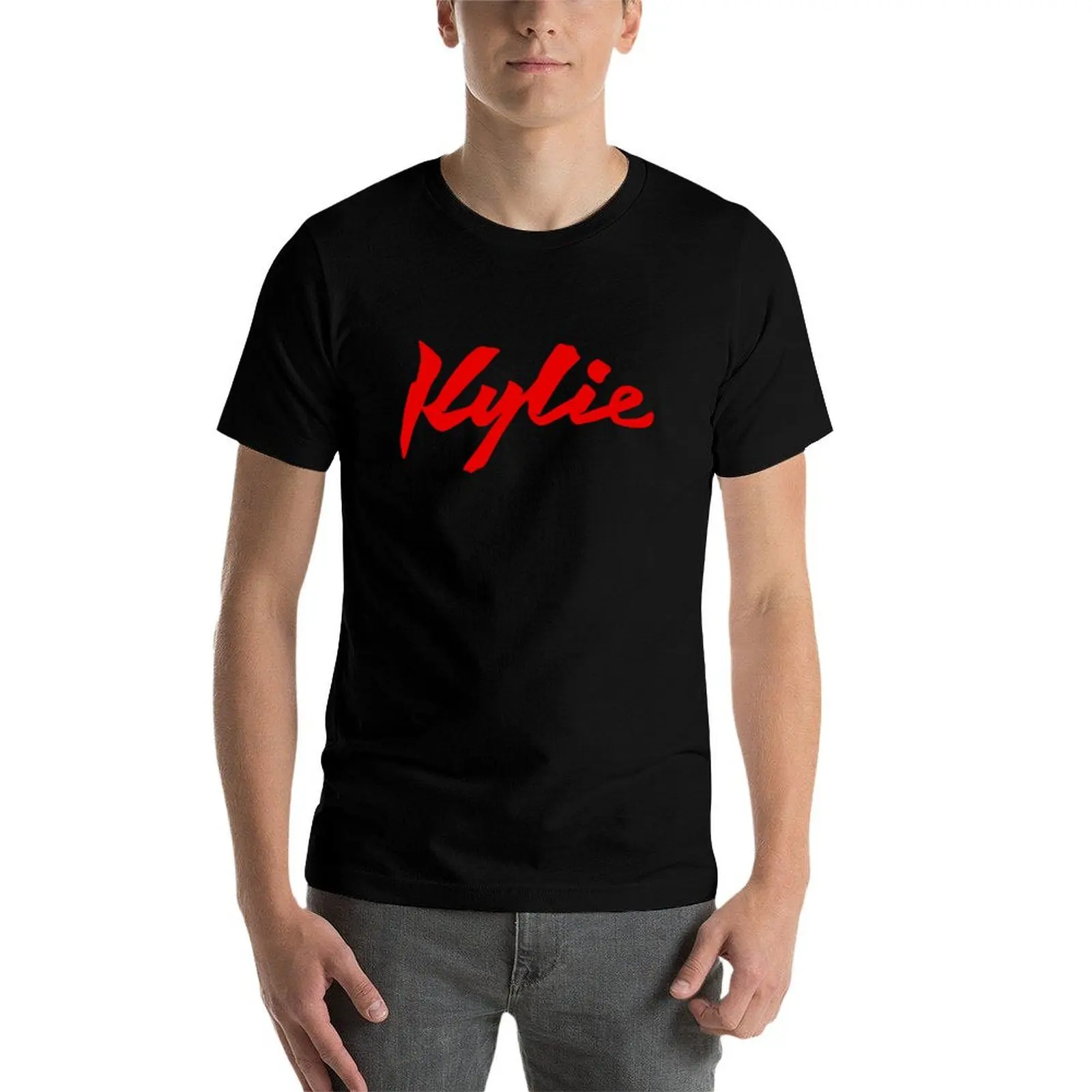 Kylie Minogue - Disco 2020 Logo - Czerwony - Say Something T-Shirt plus size ubrania anime t shirty chłopcy białe mężczyźni graficzne t shirty