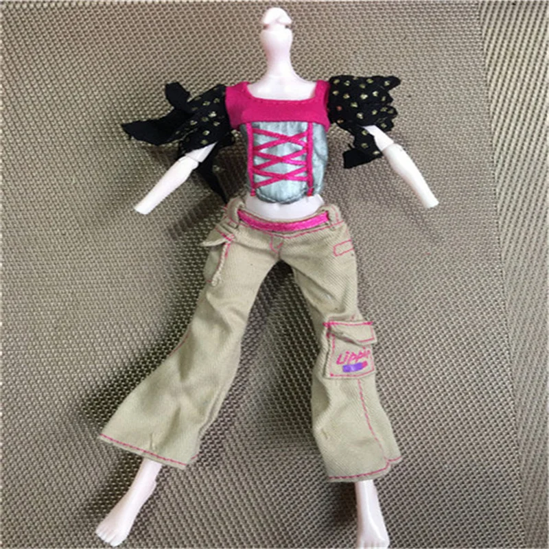 Doll Clothing Set Monstering High Doll Clothes Outfit Personality Doll Dressing DIYDecors Handmade Slim Doll Accessories