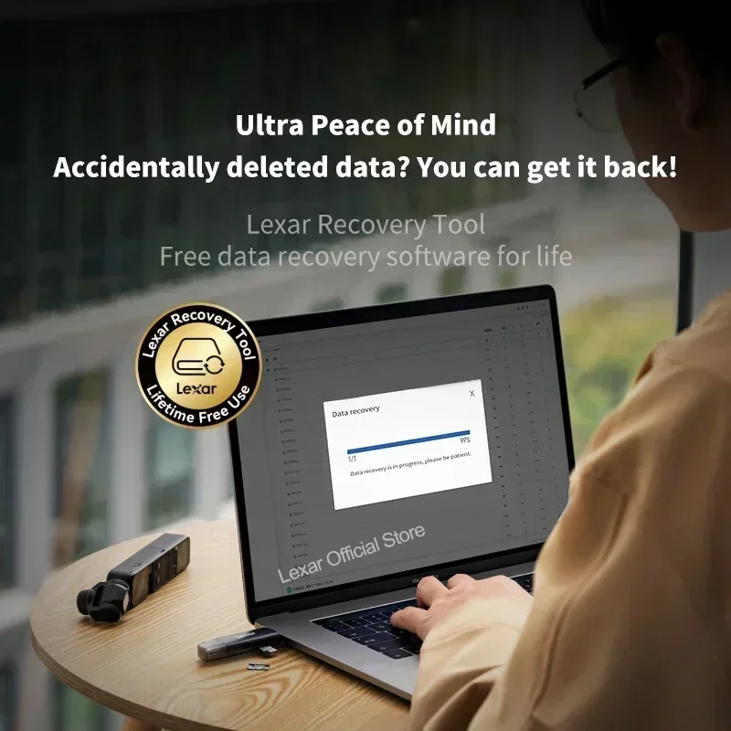 بطاقة Lexar Silver Plus الخاصة بالطائرة بدون طيار SDXC A2 4K V30 U3 64GB 128GB 256GB 1TB قراءة 205 برميل/الثانية بطاقات ذاكرة TF لـ DJI UAV