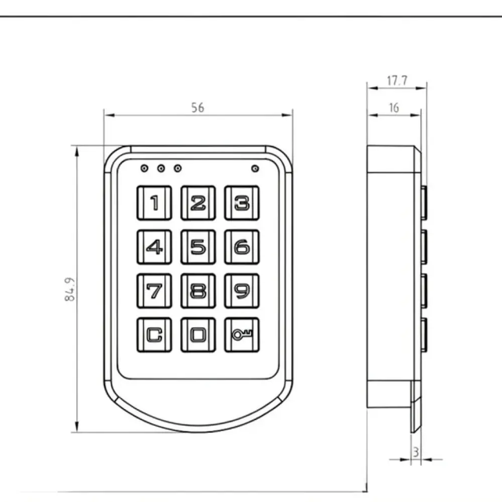 Digital Password Cabinet Lock Keyless Electronic Security Access For Gym Locker Office File Storage Hardware