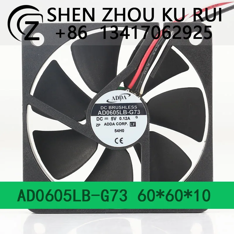

New original ADDA 12V 24V 48V DC5V 0.12A AC EC 6010 60X60X10MM 6CM inverter 3-wire mute high air volume AD0605LB-G73 cooling fan