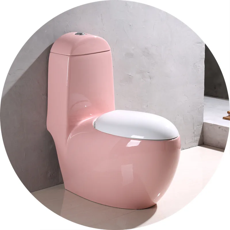 Colorful Siphon Ceramic Creative Personality round Egg-Shaped Egg Toilet Toilet Bowl Household Toilet