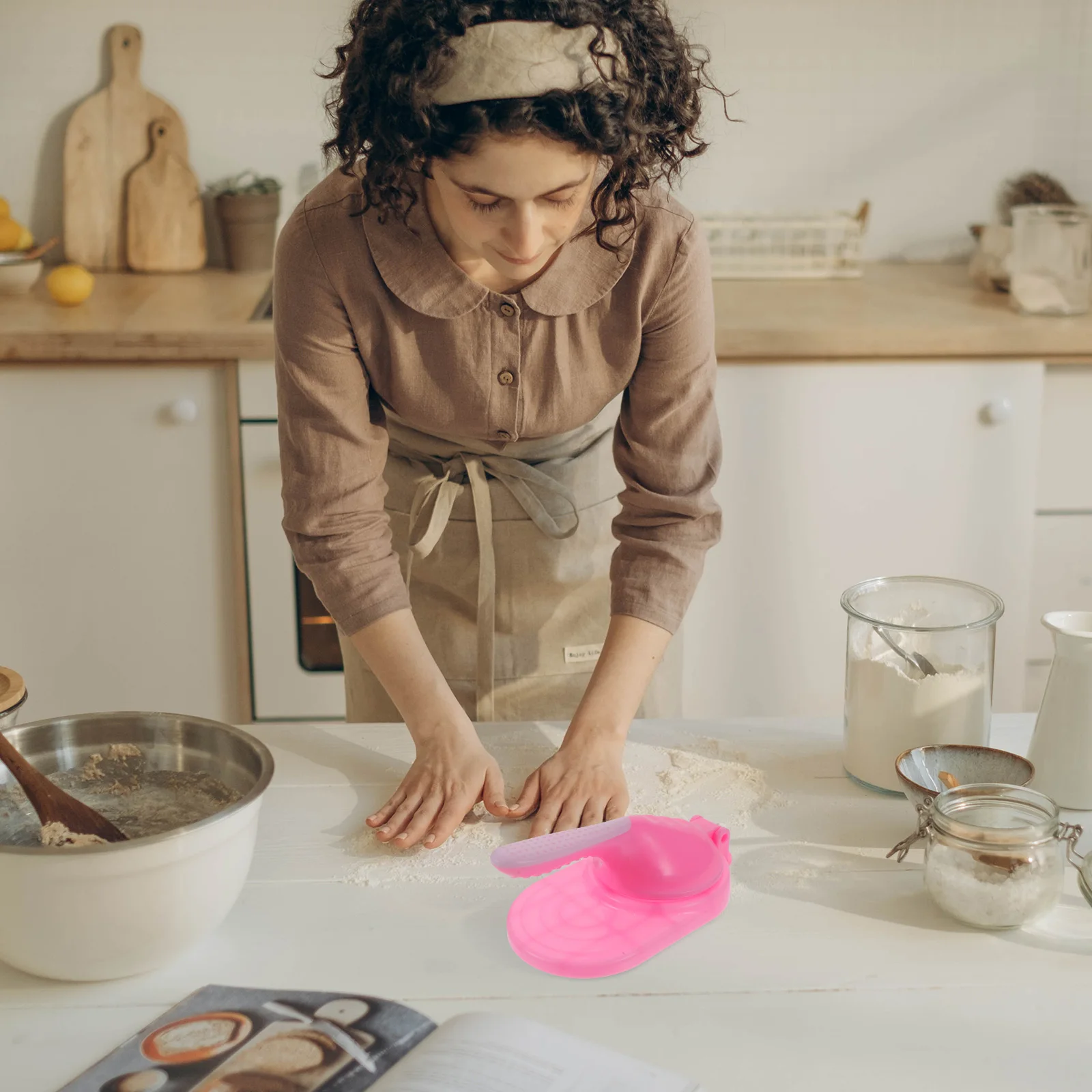 

Dumpling Maker Dumpling Skin Presser Kitchen Press Tool Ergonomic Handle Easy Operation Manual Dough Press