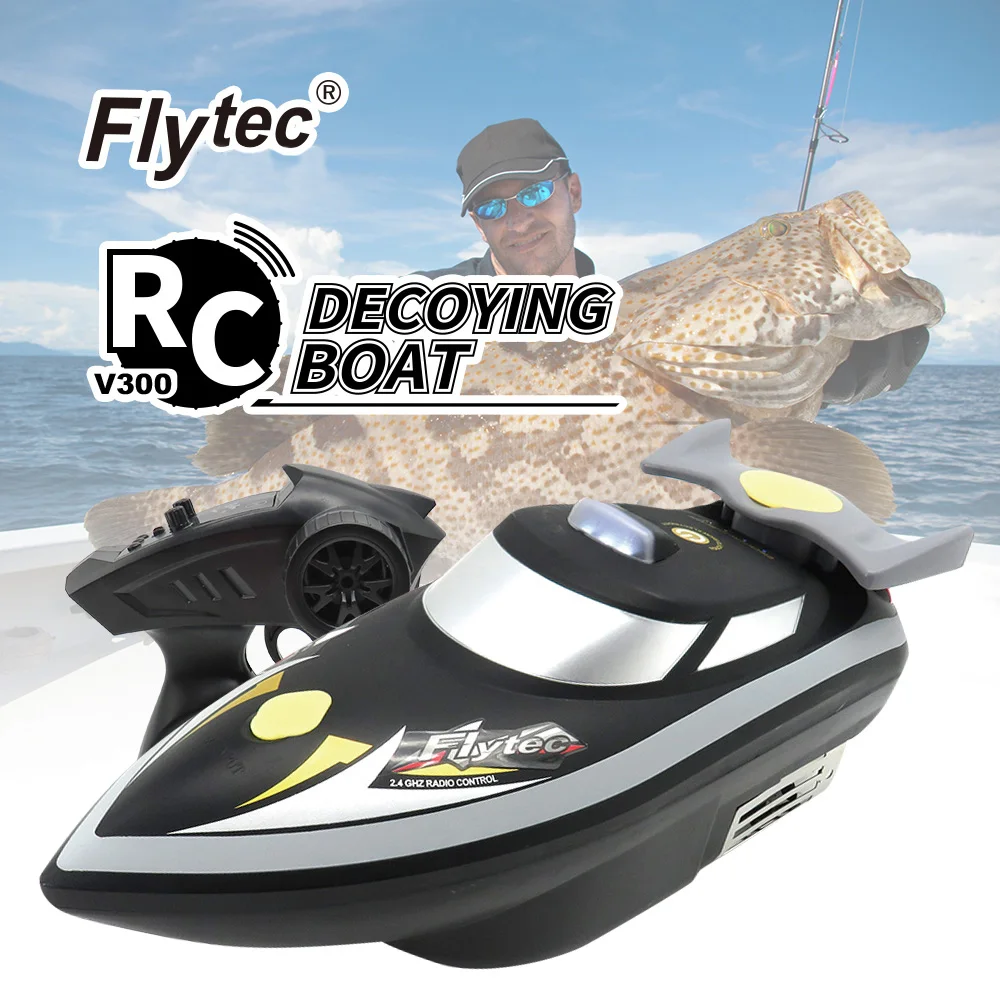 

Flytec V300 RC Лодка с приманкой для рыбалки Лодка против капсул 300 м Пульт дистанционного управления Срок службы батареи 2 часа RC Лодка с сеткой Рюкзак RC Рыболовная лодка