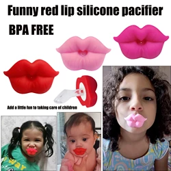 Cute and quirky lip pacifier, a must-have item for baby photography with concave shapes, leaving behind happy moments