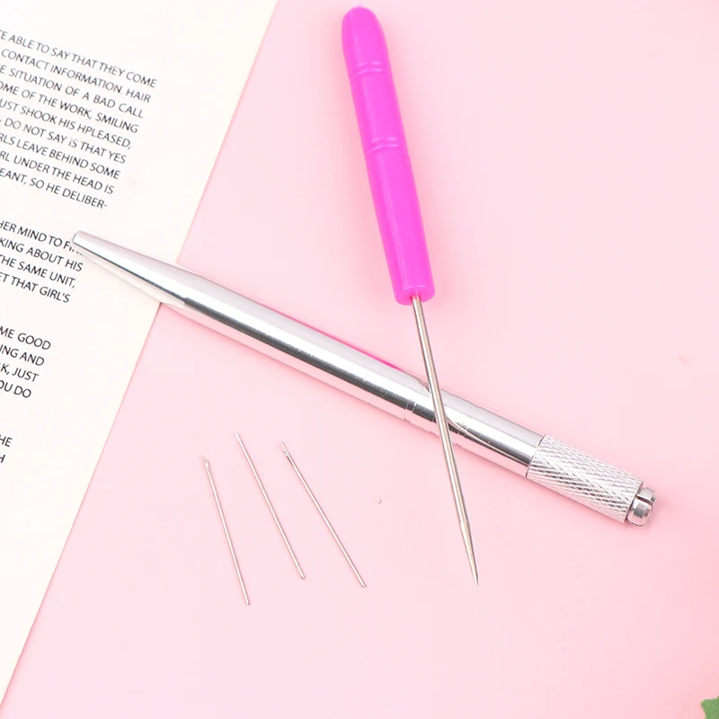 Hot Sale 0.8mm Doll Hair Reroot Needle Kit Repaint Baby Head Reborn Hair Rooting Tools Wig Making Supplies Accessories Set