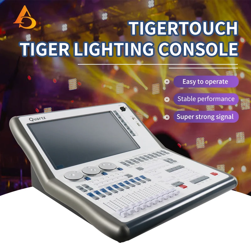 Tiger Touch Quartz Lighting Console V18 Quartz Lighting Console Professional Stage Lighting Controller for Stage Performance