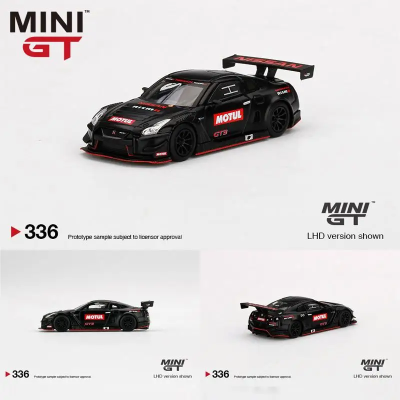 TSM MINI GT 1:64 #336 Nissan GT-R NISMO GT3 2018 Test Car  Diecast Model  Race Car Kids Toys Gift