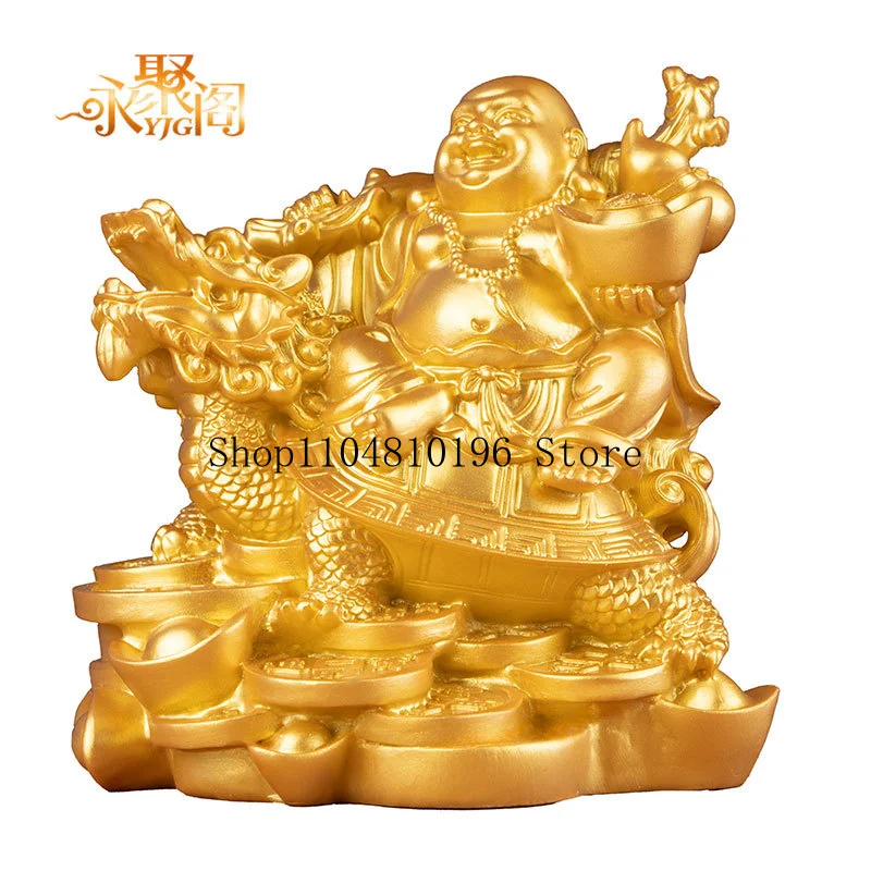 Direct from the manufacturer: Resin Maitreya Buddha statue, a large-bellied Buddha for worship, a smiling Buddha for home decora