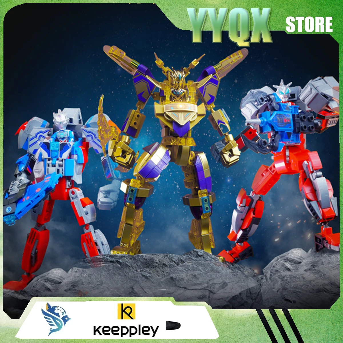 

Игрушка-меха Keeppley 2026 New Ultraman Zero: коллекционная, развивающая, для мальчиков, подарок-сюрприз по мотивам аниме, фильмов и мультфильмов